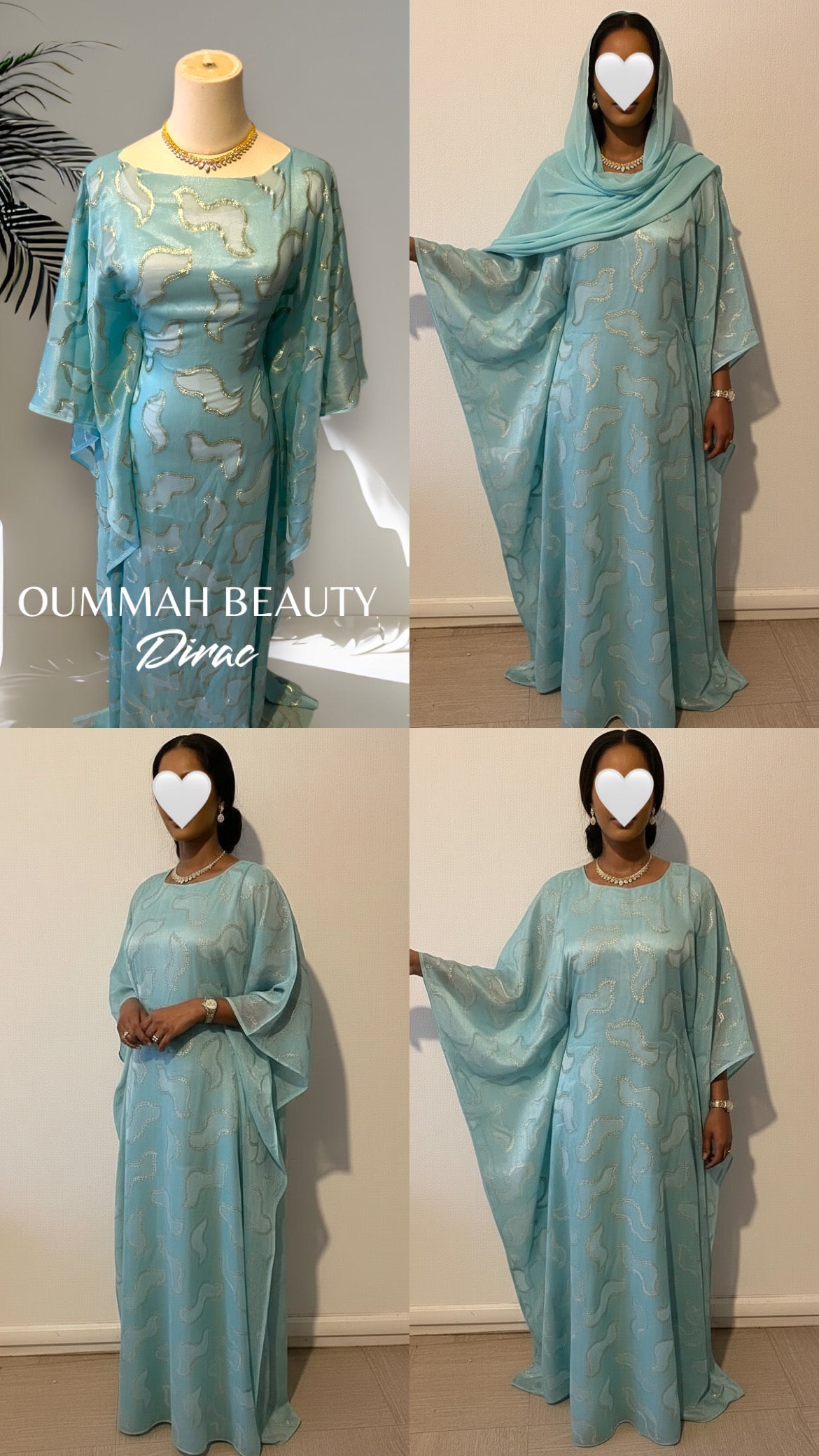 DIRAC BLEU CIEL ET OR