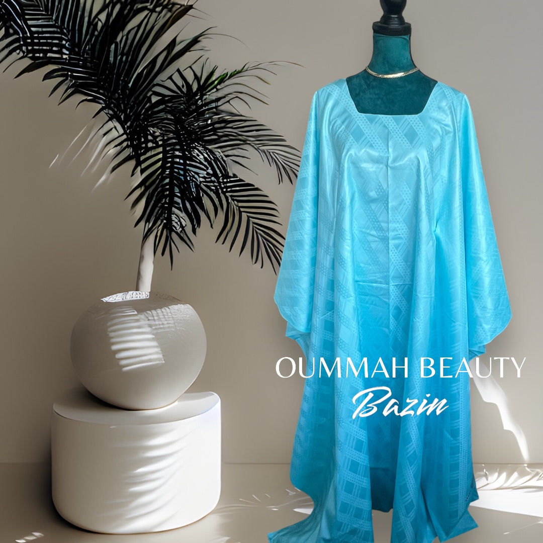 Bazin bleu ciel