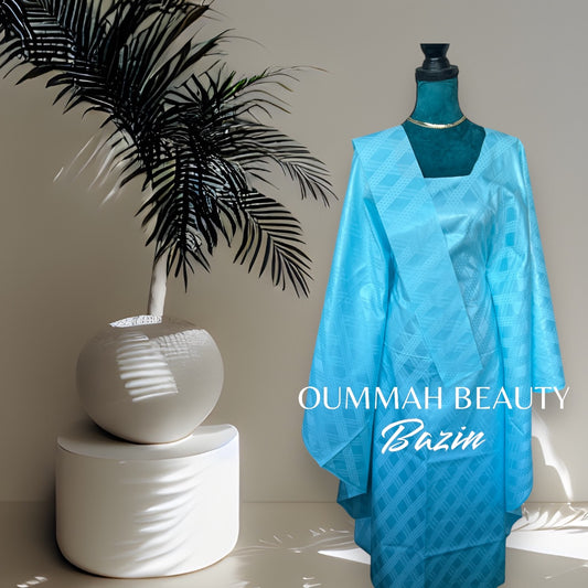 Bazin bleu ciel