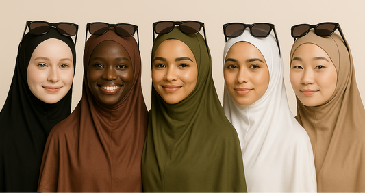 HIJAB A ENFILER EN JERSEY SPECIAL LUNETTES