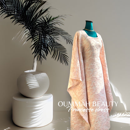 Robe princesse roses baby pink