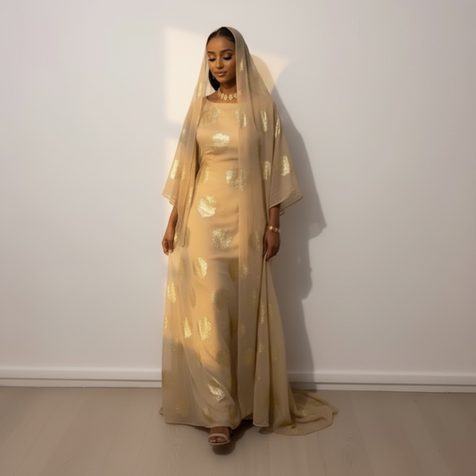 NIKKAH DIRAC NUDE & GOLD