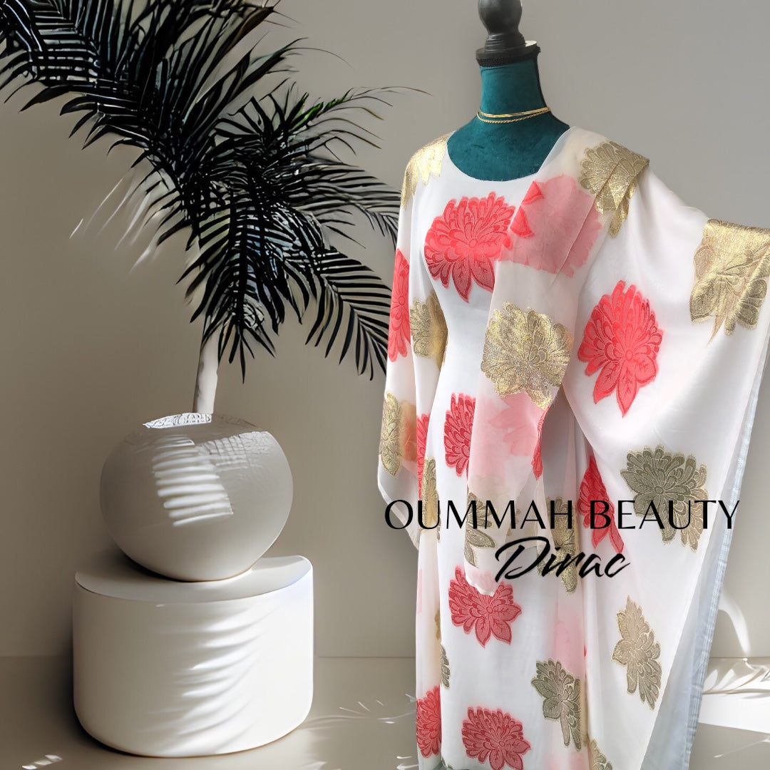 Dirac red and gold flowers