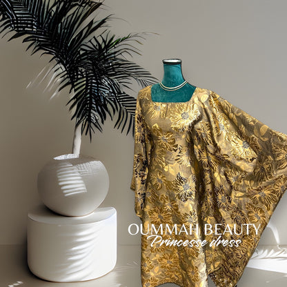 Robe princesse gold flowers