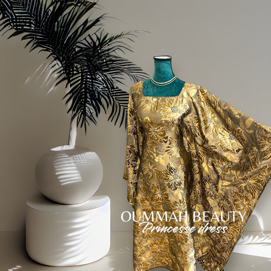 Robe princesse gold flowers