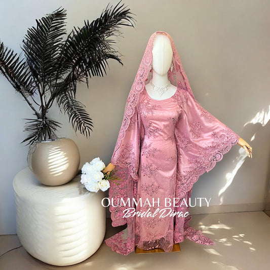 BRIDAL DIRAC EN DENTELLE « PINKY ROSES »