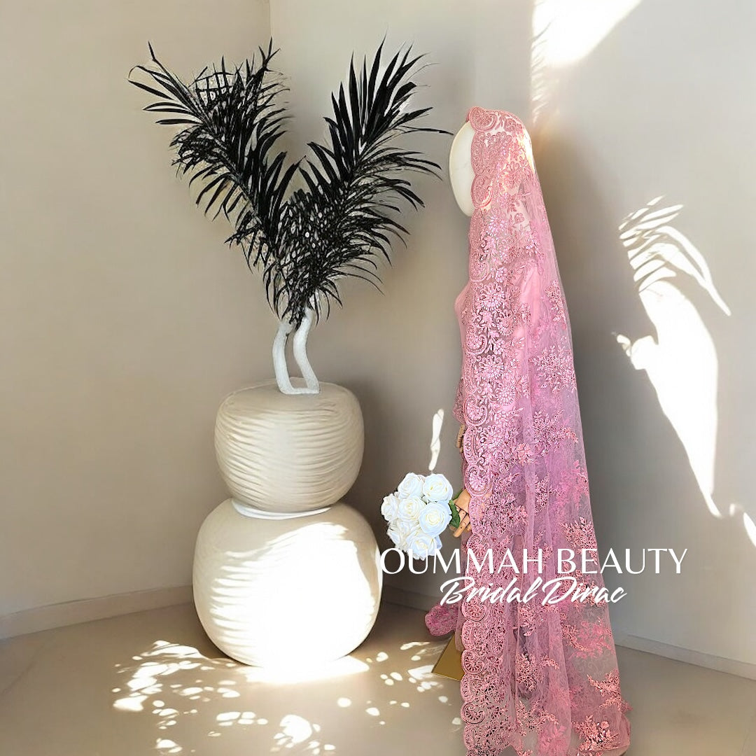 BRIDAL DIRAC EN DENTELLE « PINKY ROSES »