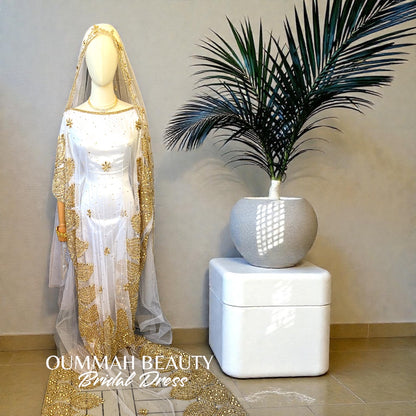 BRIDAL DIRAC GOLD & WHITE