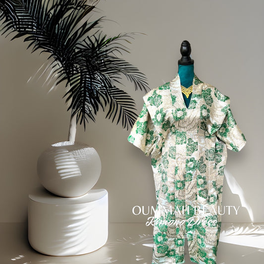 Robe kimono (Green silver)