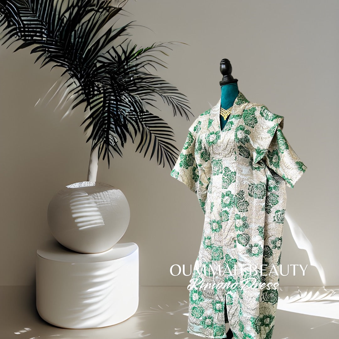 Robe kimono (Green silver)