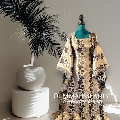 Brocart black and gold